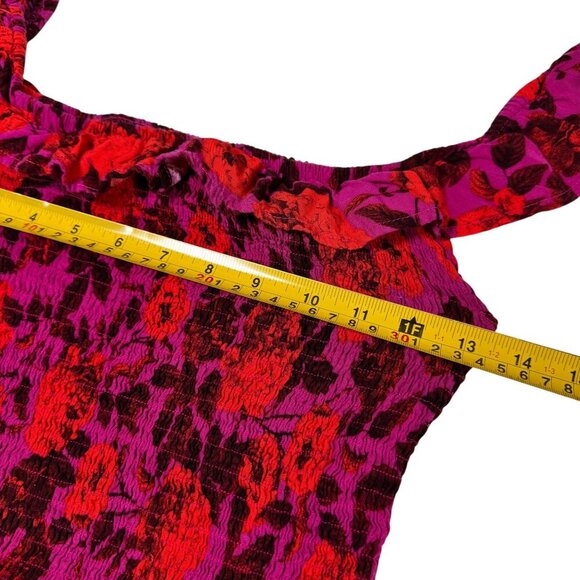 Anthropologie Abel the Label PurpleReign Tiered Maxi Dress Sz.XS Purple Floral - Picture 9 of 15